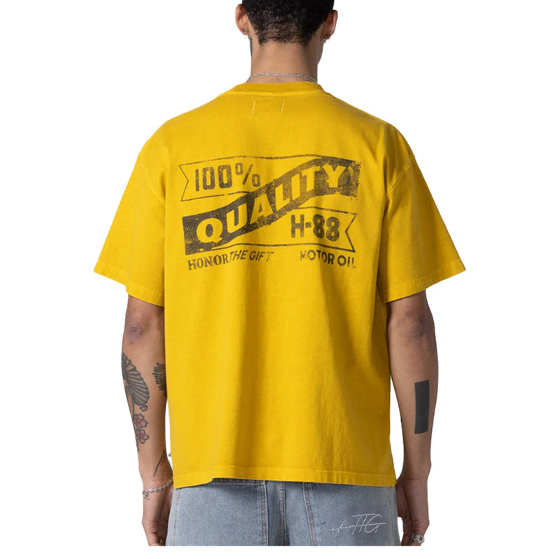 VINTAGE OIL TEE YELLOW