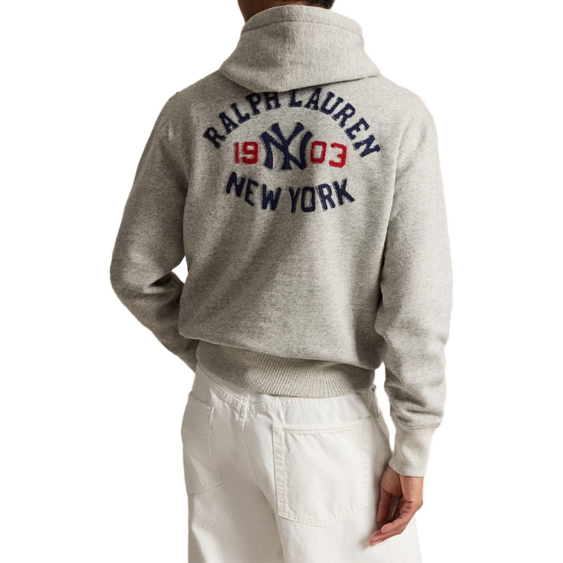 VINTAGE YANKEES HOODIE HEATHER GREY