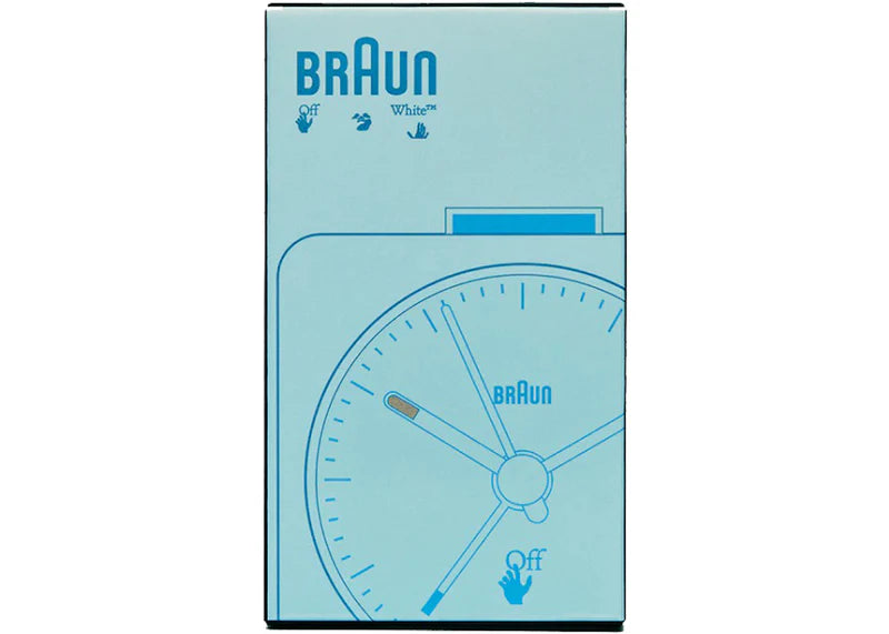 Virgil Abloh Braun Off-White Alarm Clock Pale Blue