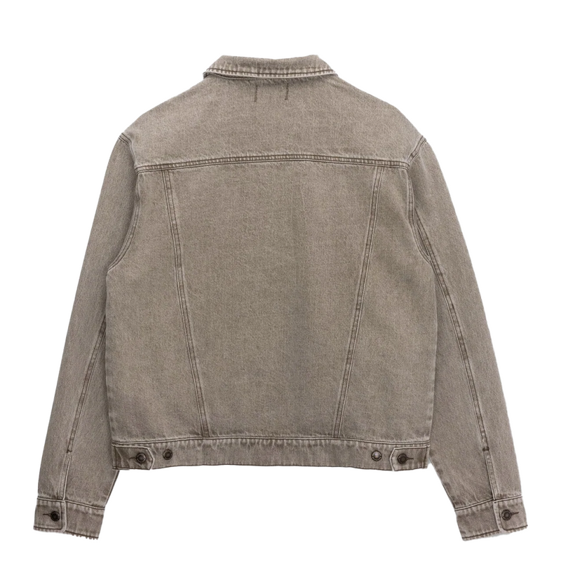 WASHED TWILL TRUCKER JACKET