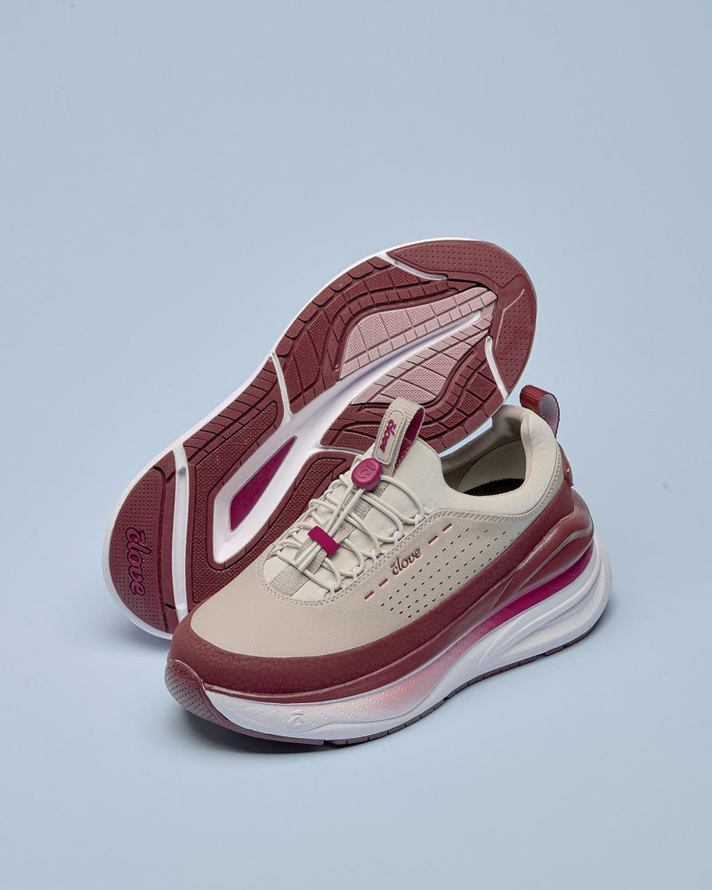 Women's Forte 2 Wide - Burgundy / Tan