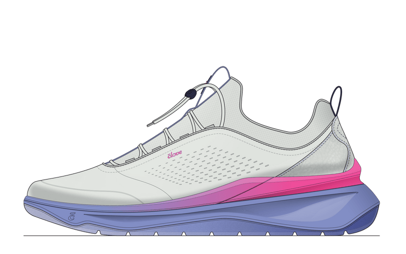 Women's Prima Wide - Bright Grey / Periwinkle / Pink [B2B Only]