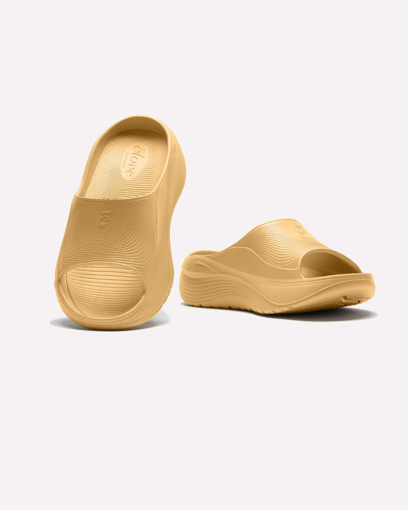 Women's SuperCush Recovery Slide - Honey Yellow