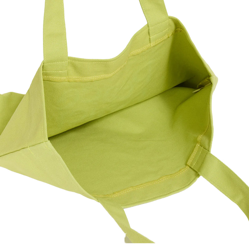 WORDMARK DISTRESSED TOTE BAG MATCHA