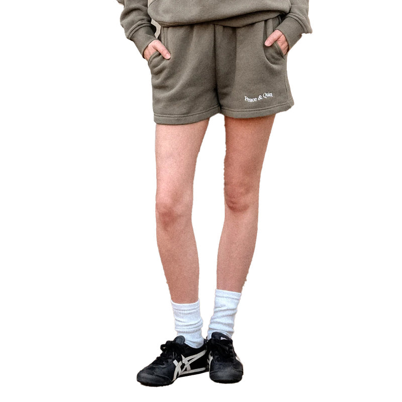 WORDMARK SWEATSHORTS OLIVE