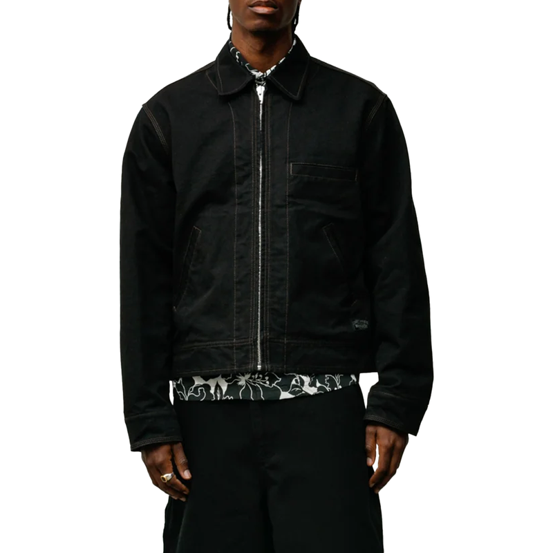 WORK JACKET COLLARED BLACK