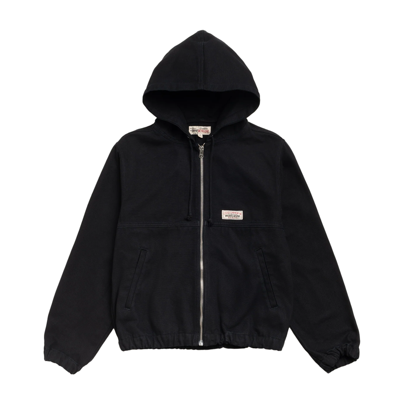WORK JACKET UNLINED CANVAS BLACK