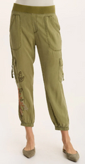 XCVI EMB DARRI JOGGER - THICKET PIGMENT